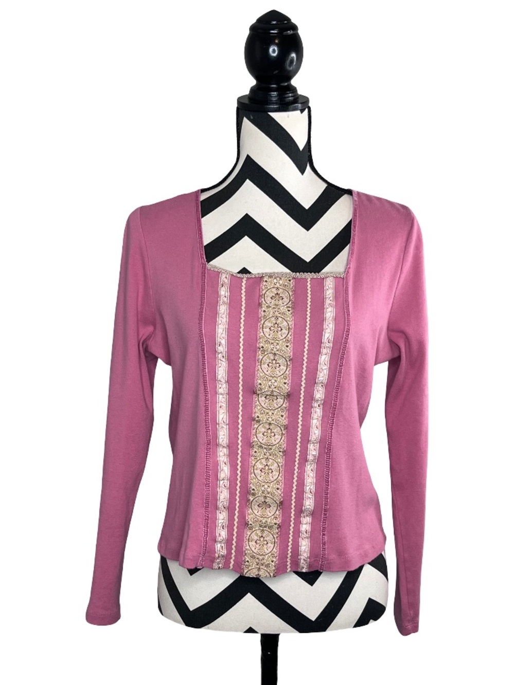 Anthropologie Y2K Sz L Cottagecore Fairycore Boho Milkmaid Top